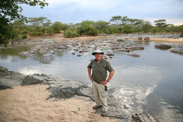 Me beside the hippo pool