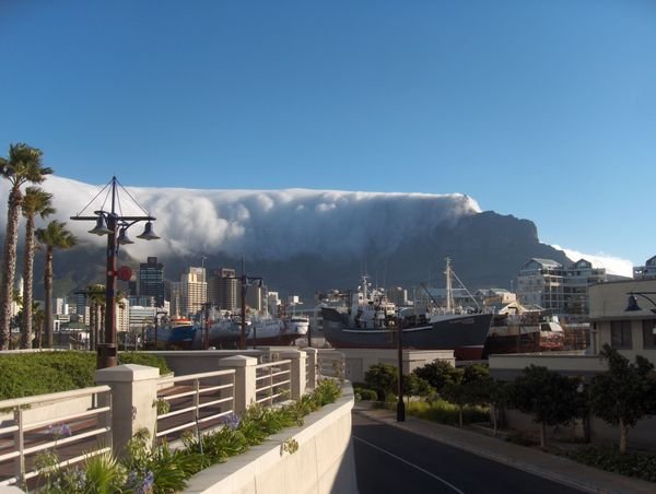 Table Mountain with its tablecloth