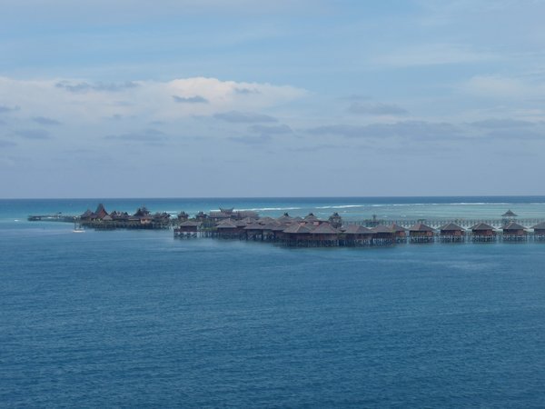 View of Mabul Island from the rig