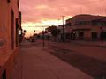 Streets of Punta Arenas at sunset