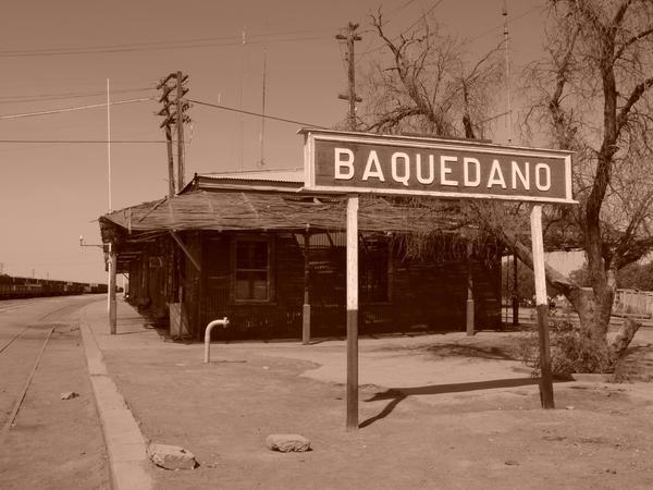 Old train station in Baquedano