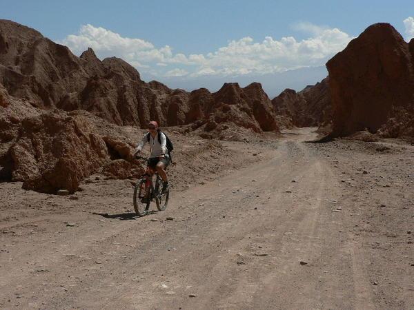 Biking at the salt mountains