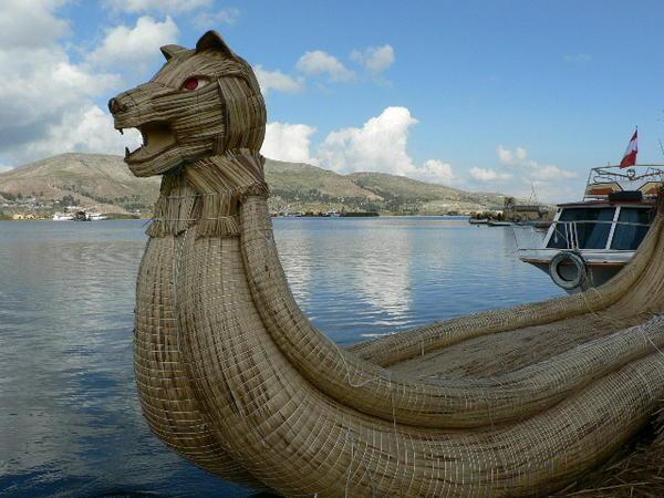 Boat made of reed