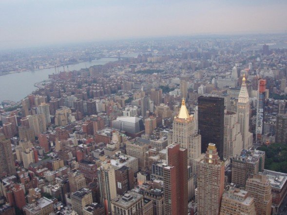 View over New York from the Empire State Building