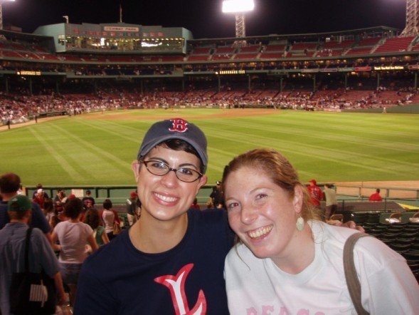 Me and Jennifer at the Red Sox game