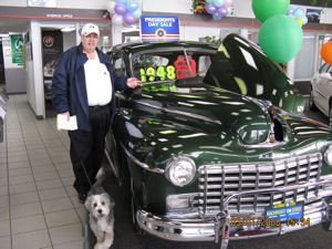 Me, my master and a 1948 Dodge! Cool, eh?