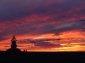 Sunset stupa