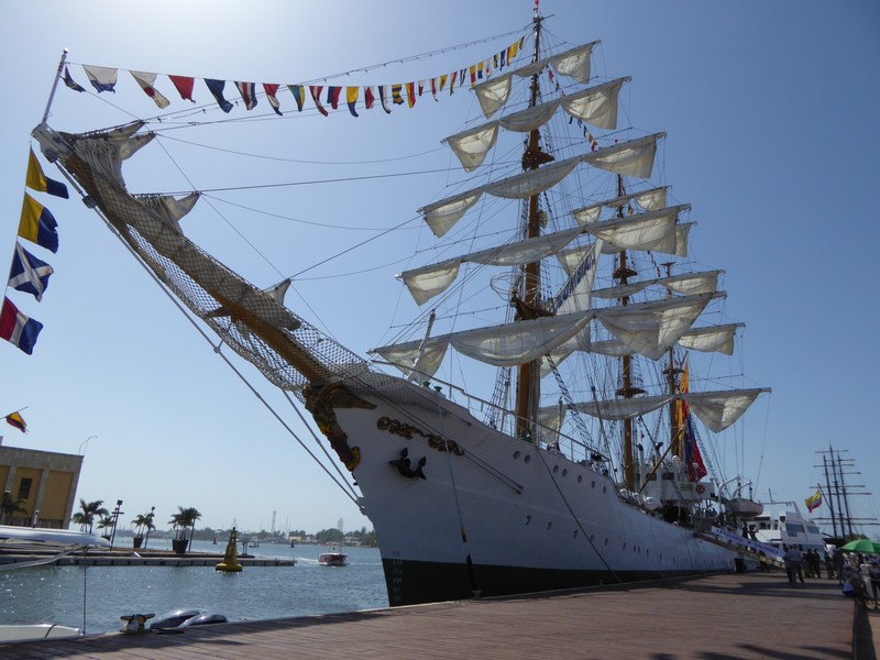 The tall ship Colombia