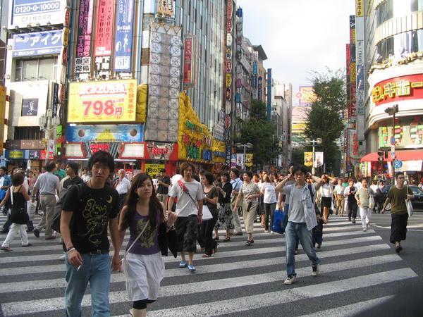 Street crossing in Shinjuku