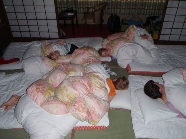 Japanese style sleeping