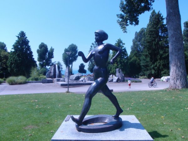 Statue In Lausanne