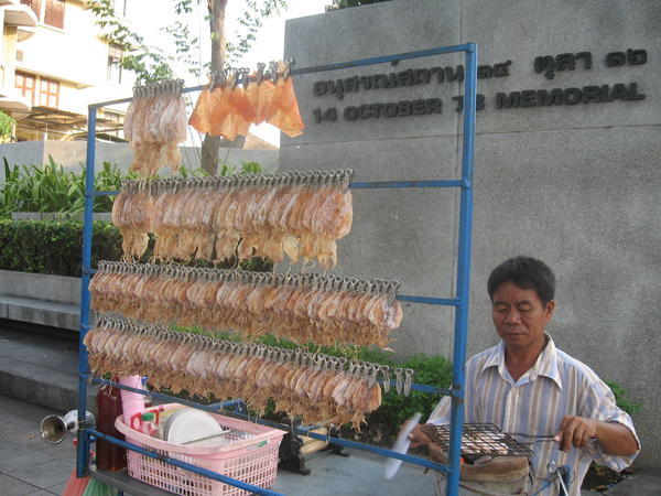 Vendeur sur la rue de Bangkok
