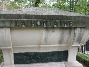 De La Fontaine, Cimetière Père Lachaise
