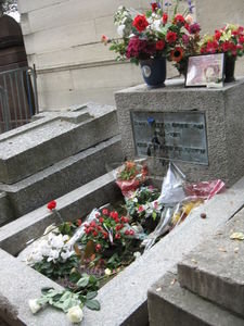 Tombe de Jim Morrison, cimetière Père Lachaise