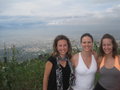 Mylene, Dominique et moi avec Port-au Prince a l'arriere