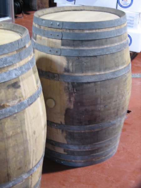 barrels for aging of red wine