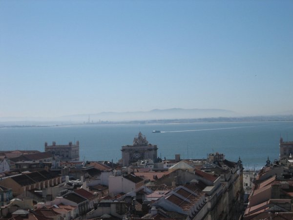 view of bay in Lisbon