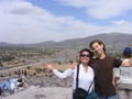 Thanks to the Sun, moon pyramid behind us