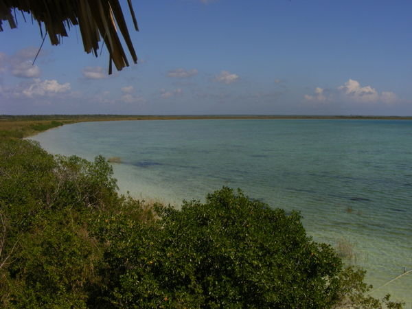Landscape of first lagoon of Sian Kaan