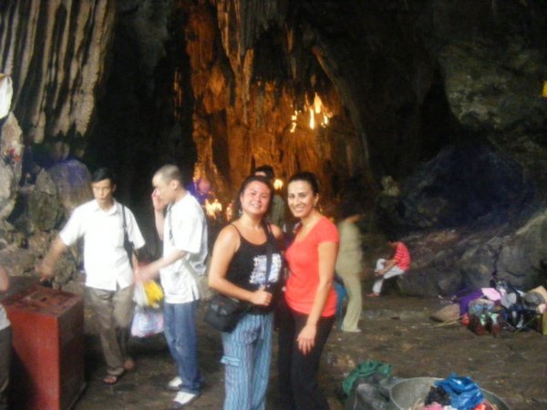 Me and Christina in the cave
