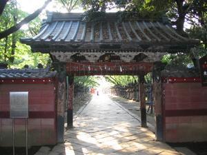 Gate to shrine in Ueno Park