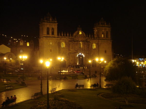 Nighttime in Cusco.