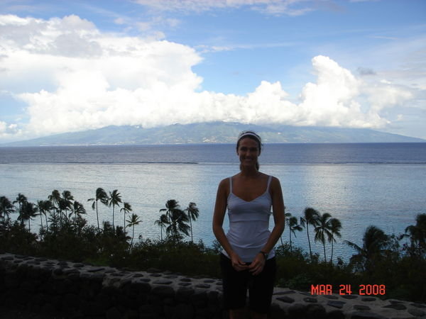 Views back to Tahiti
