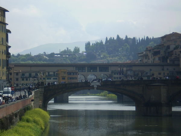 the Arno river & Ponte Vecchio