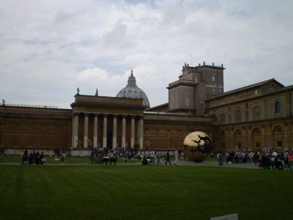 Vatican museum courtyard