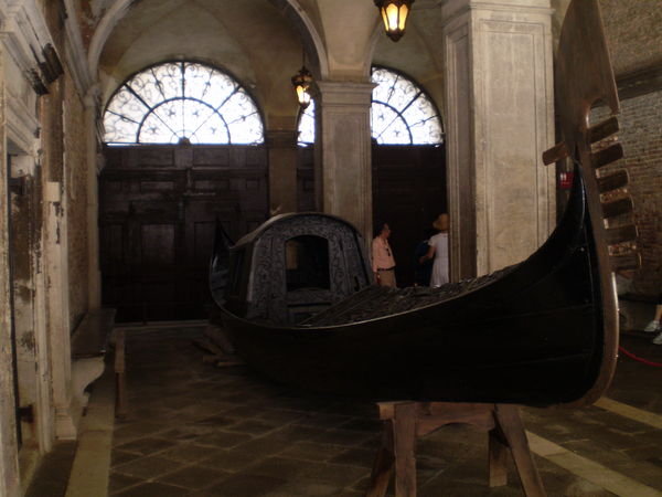 a Venetian gondola