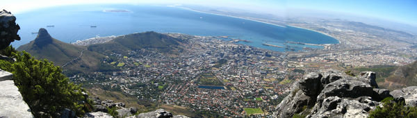 View from the top of Table Mountain