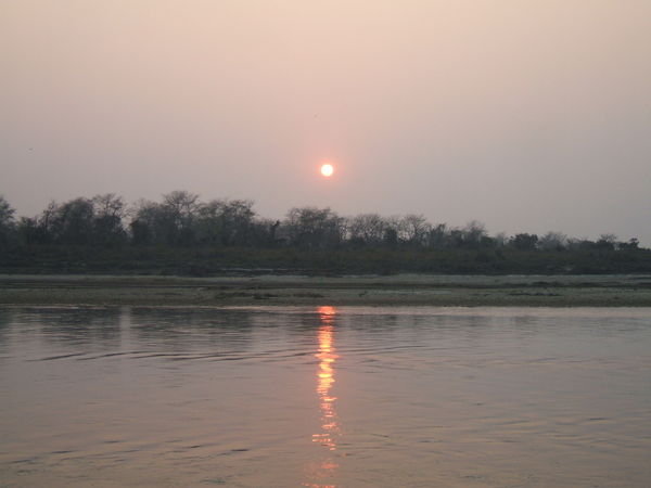 Sunset over the Rapti River