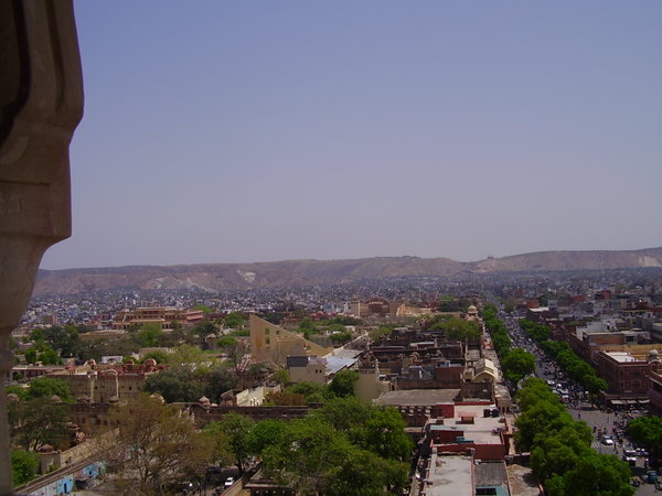 Jaipur from the Minaret with Jantar Mantar