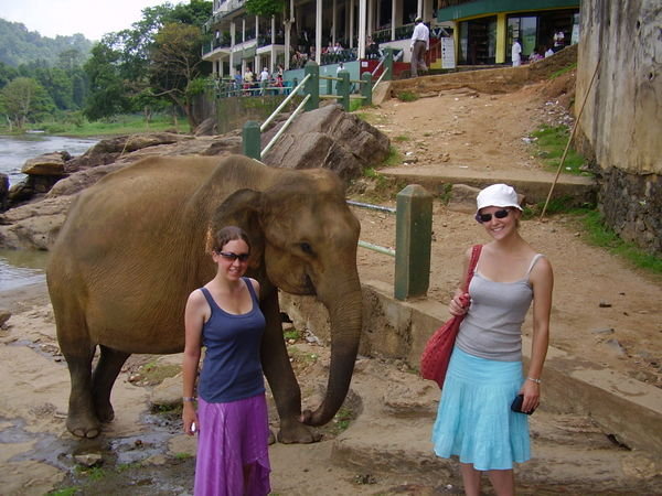 Us with an elephant