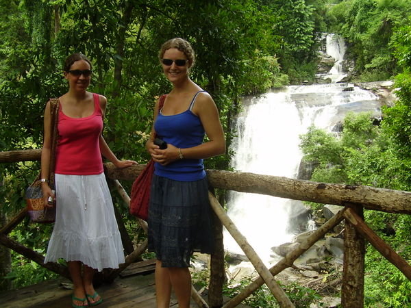Us at the Sirithan Waterfall