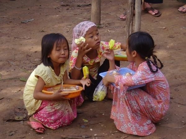 Cute Cham Village children