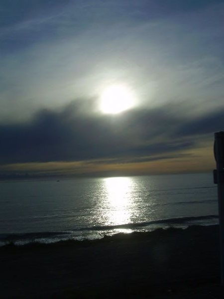 Sunset on the way to Greymouth