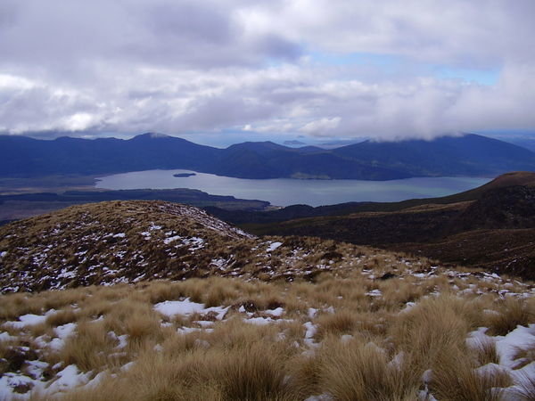 Lake Rotoainga and Lake Taupo in the background