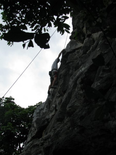 Climbing at Dusk