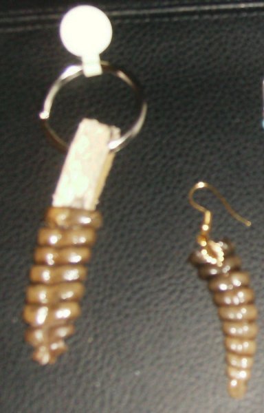 Rattle snake ear-ring & key chain