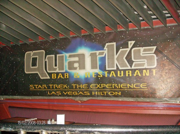 Quark's Bar sign