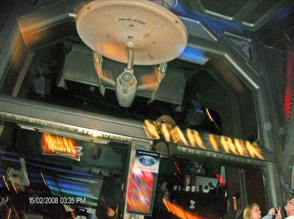 Entrance to the star trek experience