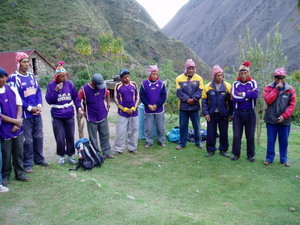 Meeting some of the 22 porters