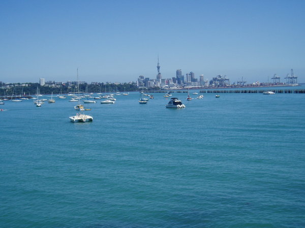 Auckland across the bay