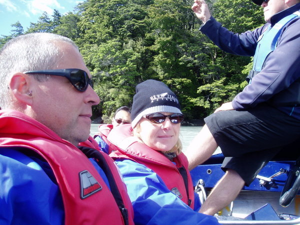 A ride in a jet boat up the river Dart