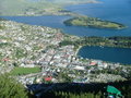 A view of Queenstown from the top of the gondola.