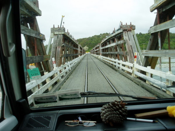 This bridge is on the sothern side of Greymouth