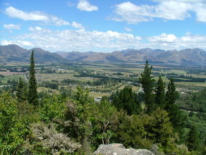 View from Conical Hill at Hanmer Springs.