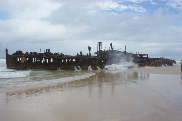 Ship wreck on Frazer Island.