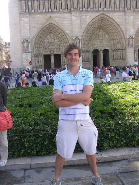 In front of Notre Dame